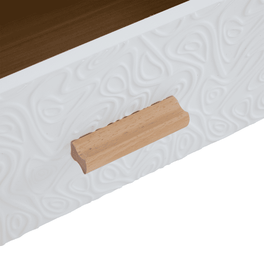 Suporte para TV 150 cm - 3 gavetas - aglomerado de partículas - Branco