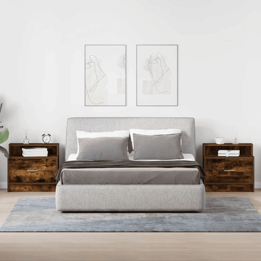 Soluna Home - Mesas de cabeceira Madeira 2 piezas 51 x 31 x 47 cm Soluna Home - Mesas de cabeceira Madeira 2 piezas 51 x 31 x 47 cm