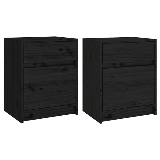 Soluna Home - Mesas de cabeceira Madeira 2 piezas 40 x 31 x 50 cm Soluna Home - Mesas de cabeceira Madeira 2 piezas 40 x 31 x 50 cm