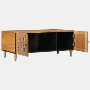Mesa de Centro, Mesa baixa, Natural 100 x 54 x 40 cm Madeira de manga maciça