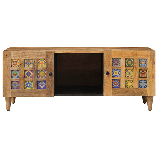 Mesa de Centro, Mesa baixa, Natural 100 x 54 x 40 cm Madeira de manga maciça