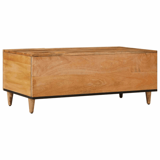 Mesa de Centro, Mesa baixa, Natural 100 x 54 x 40 cm Madeira de manga maciça