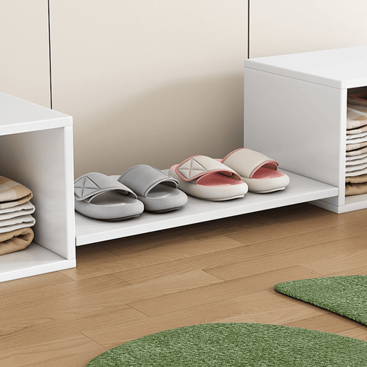 Sapateira - 189x40x34,5 cm - Móvel de entrada, banco para trocar sapatos, branco Sapateira - 189x40x34,5 cm - Móvel de entrada, banco para trocar sapatos, branco