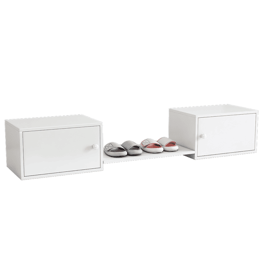 Sapateira - 189x40x34,5 cm - Móvel de entrada, banco para trocar sapatos, branco Sapateira - 189x40x34,5 cm - Móvel de entrada, banco para trocar sapatos, branco