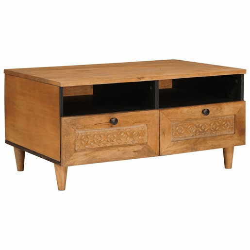 Mesa de Centro, Mesa baixa, com gaveta Marrom Claro 80 x 54 x 40 cm Mesa de Centro, Mesa baixa, com gaveta Marrom Claro 80 x 54 x 40 cm
