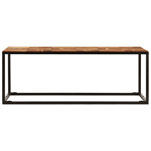 Mesa de Centro, Mesa baixa, 110x60x40 cm madeira acácia maciça e aço Mesa de Centro, Mesa baixa, 110x60x40 cm madeira acácia maciça e aço