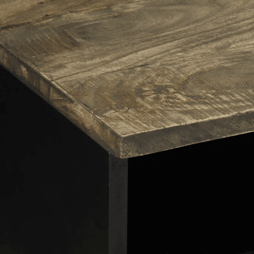 Mesa de Centro, Mesa baixa, cinzento claro 80x54x40 cm madeira mangueira maciça Mesa de Centro, Mesa baixa, cinzento claro 80x54x40 cm madeira mangueira maciça
