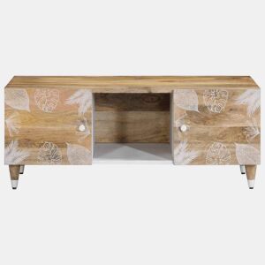 Mesa de Centro, Mesa baixa, 100x54x40 cm madeira de mangueira maciça