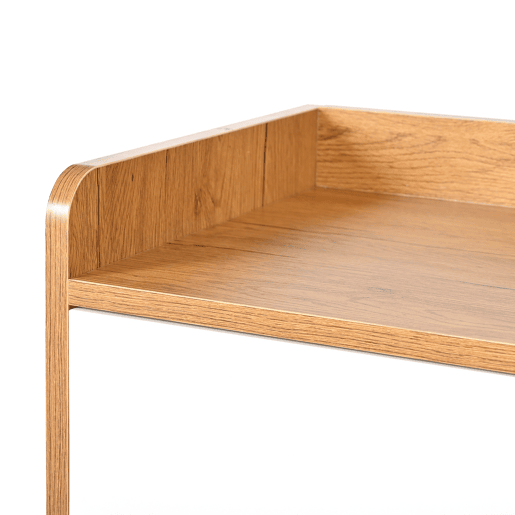 Sapateira com prateleiras ajustáveis - Organizador minimalista com pés em madeira maciça - 99x90x35 cm - Branco + Natural