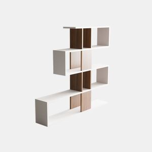 Estante de madeira Karlin - 120 x 20 x 109 cm - Branco