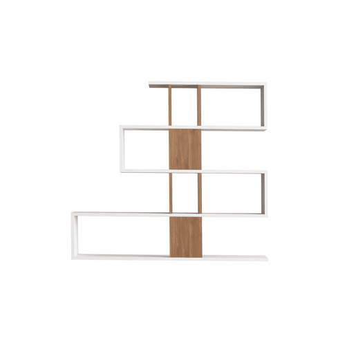 Estante de madeira Karlin - 120 x 20 x 109 cm - Branco