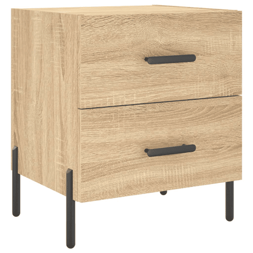 Soluna Home - Mesas de cabeceira Madeira trabalhada e ferro 40 x 35 x 47,5 cm Soluna Home - Mesas de cabeceira Madeira trabalhada e ferro 40 x 35 x 47,5 cm