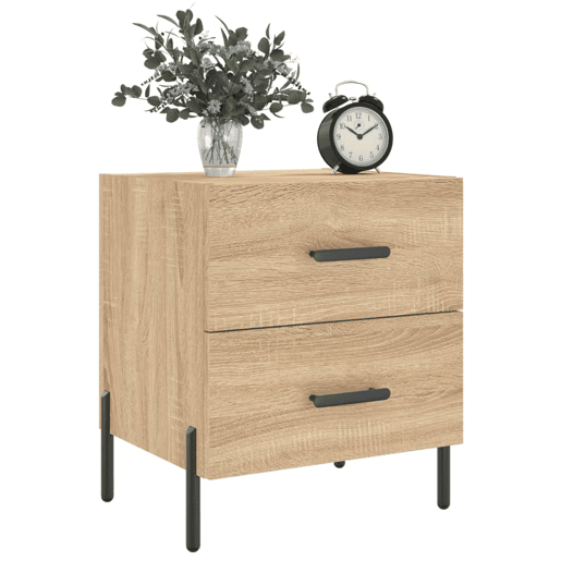 Soluna Home - Mesas de cabeceira Madeira trabalhada e ferro 40 x 35 x 47,5 cm Soluna Home - Mesas de cabeceira Madeira trabalhada e ferro 40 x 35 x 47,5 cm