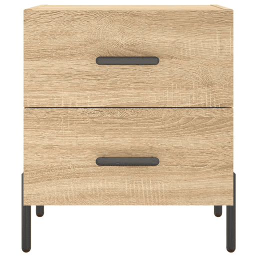 Soluna Home - Mesas de cabeceira Madeira trabalhada e ferro 40 x 35 x 47,5 cm Soluna Home - Mesas de cabeceira Madeira trabalhada e ferro 40 x 35 x 47,5 cm