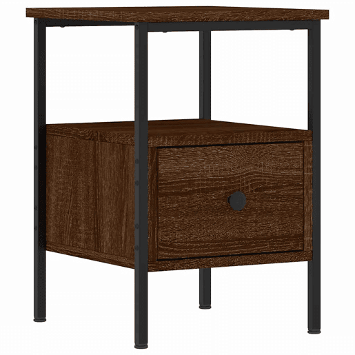 Soluna Home - Mesas de cabeceira Madeira trabalhada e ferro 2 piezas 34 x 36 x 50 cm Soluna Home - Mesas de cabeceira Madeira trabalhada e ferro 2 piezas 34 x 36 x 50 cm