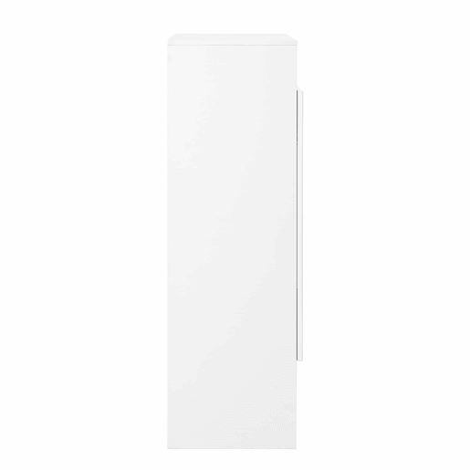 Sapateira moderna 73x34x109 cm - com prateleiras ajustáveis, 2 portas, puxadores dourados - branca Sapateira moderna 73x34x109 cm - com prateleiras ajustáveis, 2 portas, puxadores dourados - branca