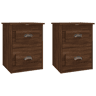 Soluna Home - Mesas de cabeceira Madeira 2 piezas 41,5 x 36 x 53 cm