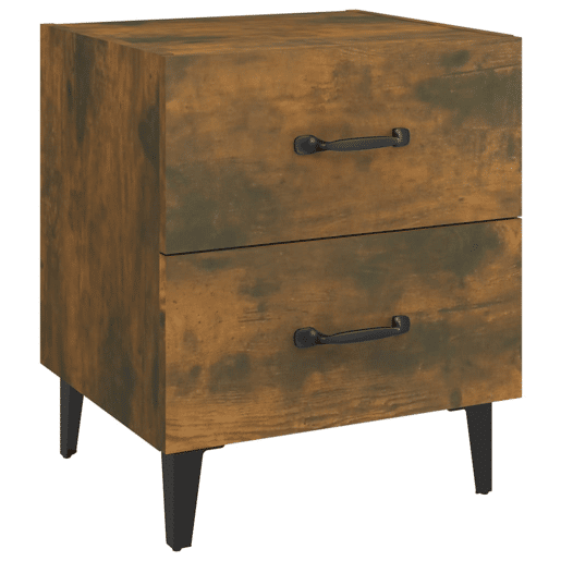 Soluna Home - Mesas de cabeceira Madeira trabalhada e metal 2 piezas 40 x 35 x 47,5 cm Soluna Home - Mesas de cabeceira Madeira trabalhada e metal 2 piezas 40 x 35 x 47,5 cm