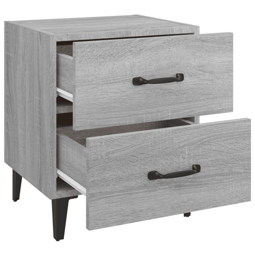 Soluna Home - Mesas de cabeceira Madeira trabalhada e metal 40 x 35 x 47,5 cm Soluna Home - Mesas de cabeceira Madeira trabalhada e metal 40 x 35 x 47,5 cm