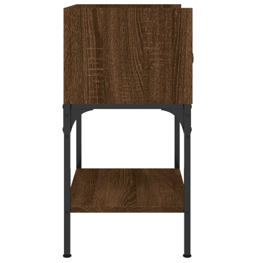 Soluna Home - Mesas de cabeceira Madeira trabalhada e ferro 2 piezas 40,5 x 31 x 60 cm