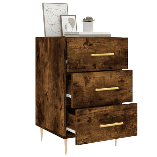 Soluna Home - Mesas de cabeceira Madeira trabalhada e ferro 40 x 40 x 66 cm Soluna Home - Mesas de cabeceira Madeira trabalhada e ferro 40 x 40 x 66 cm