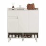 Sapateira - 7 compartimentos e 1 gaveta - com prateleiras reguláveis - Branco