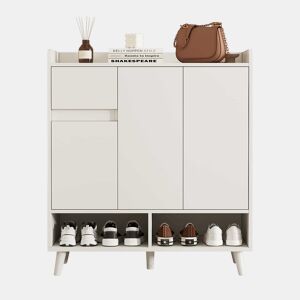 Sapateira - 7 compartimentos e 1 gaveta - com prateleiras reguláveis - Branco
