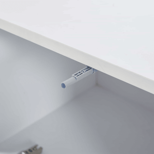 Móvel de TV 180x35x30 cm - Lowboard com LED - Branco