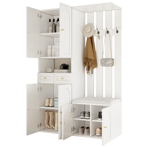 Mueble recibidor con zapatero