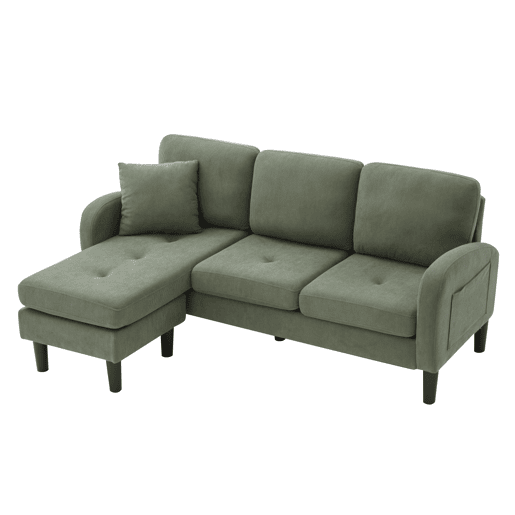 Chaise longue 3 lugares fixa reversÃvel de tecido,bege Chaise longue 3 lugares fixa reversÃvel de tecido,bege