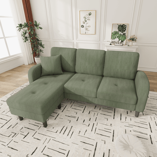 Chaise longue 3 lugares fixa reversÃvel de tecido,bege Chaise longue 3 lugares fixa reversÃvel de tecido,bege