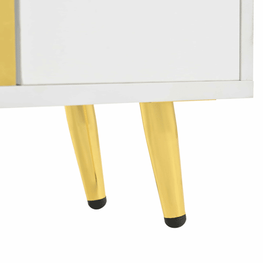 Sapateira moderna com LED - aspeto brilhante - Branco