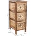 Cajonera de madera Cajonera de madera Marrón