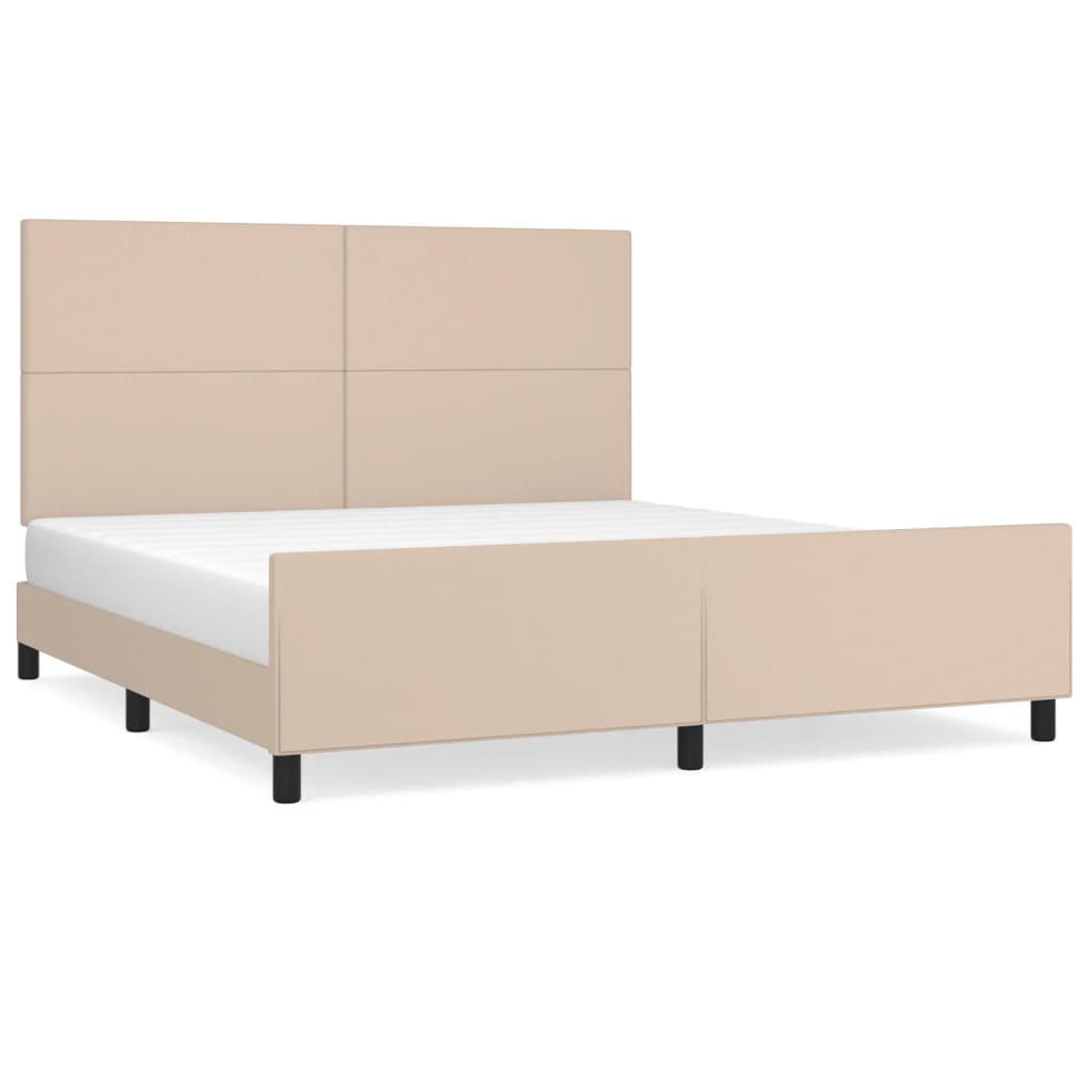 Estructura de cama matrimonial 186x203 Marrón