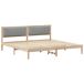 Estructura de cama matrimonial 205x205 Estructura de cama matrimonial 205x205 Blanco/ Gris Claro