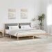 Estructura de cama matrimonial 205x205 Estructura de cama matrimonial 205x205 Blanco/ Gris Claro