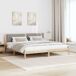 Estructura de cama matrimonial 205x205 Estructura de cama matrimonial 205x205 Blanco/ Gris Claro