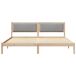Estructura de cama matrimonial 205x205 Estructura de cama matrimonial 205x205 Blanco/ Gris Claro