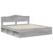 Estructura de cama matrimonial 183x206 Estructura de cama matrimonial 183x206 Gris