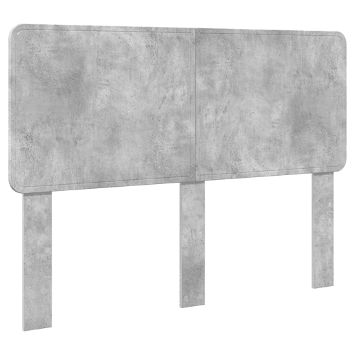 Estrutura da Cama de casal simple com cabeceira Cinza Concreto 150 x 200 cm