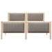 Estructura de cama matrimonial 165x209 Estructura de cama matrimonial 165x209 Blanco/ Gris Claro