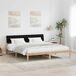 Estructura de cama matrimonial 185x214 Estructura de cama matrimonial 185x214 Blanco/ Gris Claro