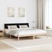 Estructura de cama matrimonial 185x214 Estructura de cama matrimonial 185x214 Blanco/ Gris Claro