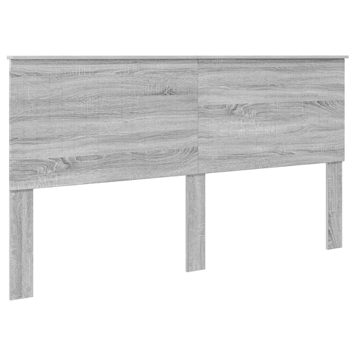 Estrutura da Cama de casal simple com cabeceira Cinza Sonoma 180 x 200 cm