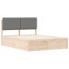 Estructura de cama matrimonial 165x205 Estructura de cama matrimonial 165x205 Madera/ Gris Claro
