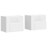 Soluna Home - Mesas de cabeceira Madeira 2 piezas 45 x 30 x 35 cm