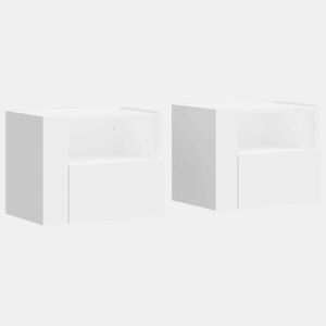 Soluna Home - Mesas de cabeceira Madeira 2 piezas 45 x 30 x 35 cm