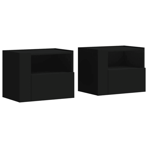 Soluna Home - Mesas de cabeceira Madeira 2 piezas 45 x 30 x 35 cm