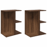 Soluna Home - Mesas de cabeceira Madeira 2 piezas 46,5 x 29 x 61 cm