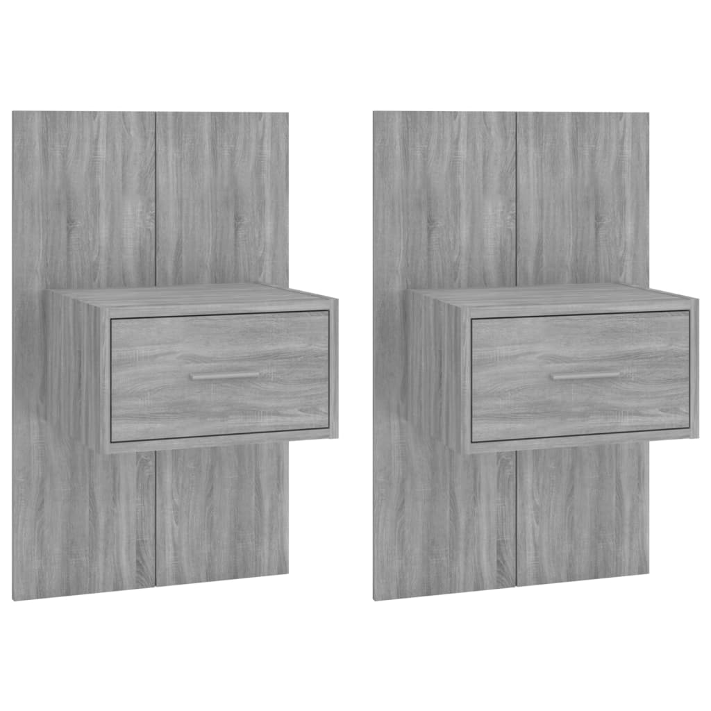 Soluna home - set de 2 mesitas de noche madera maciza saffira 49
